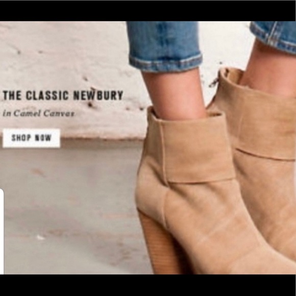 Rag & bone Camel Canvas Newbury Booties - Picture 9 of 11
